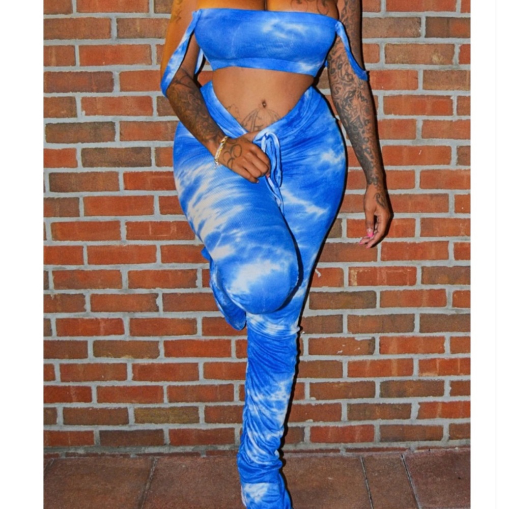 Stacked pants set